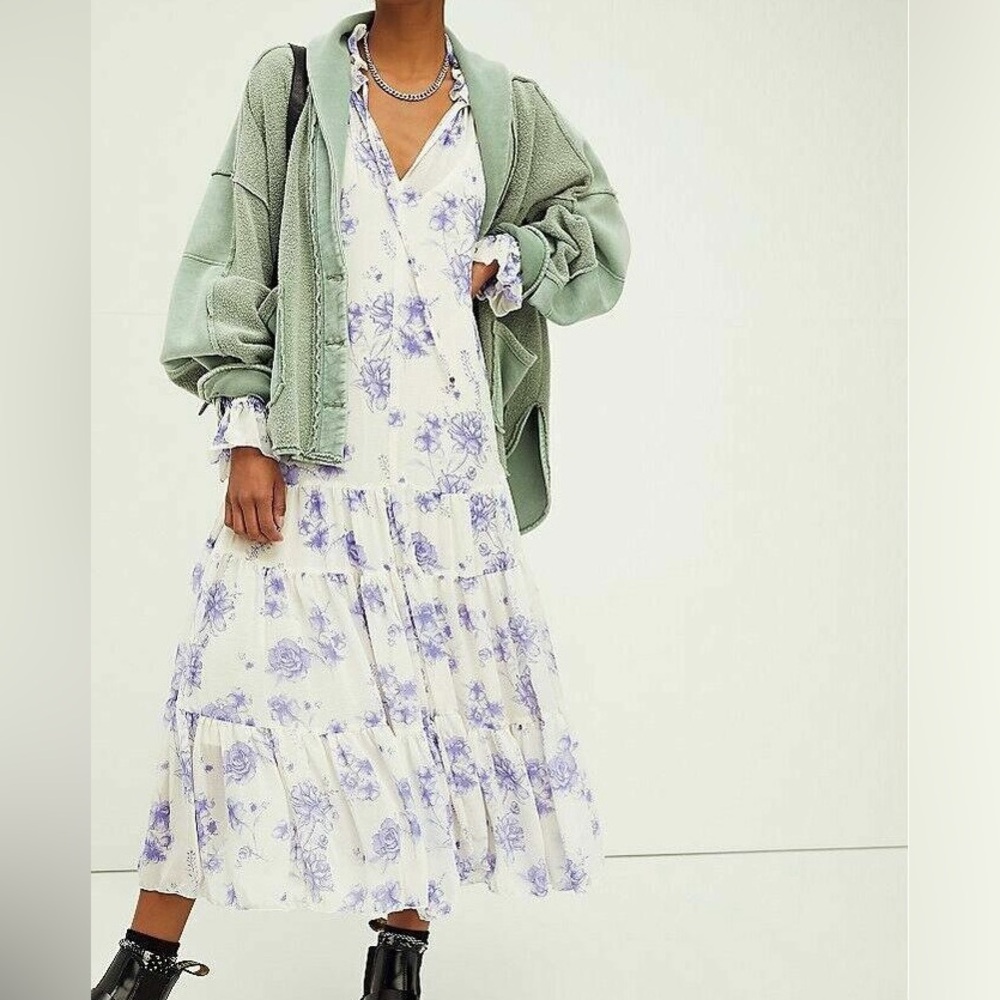 Free People Feelin’ Groovy Maxi Dress Size S